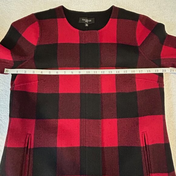 Talbots buffalo plaid double-face topper jacket - Picture 9 of 13